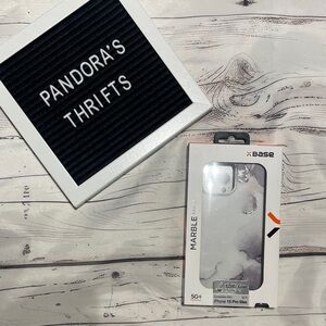 Base Purple/gold marble series iphone 15 pro max In box